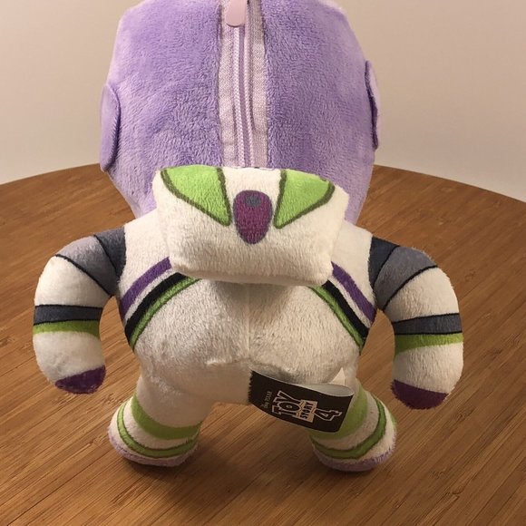 DISNEY PIXAR TOY STORY 4 PLUSH W/ zipper pocket Buzz Lightyear Stuffed Toy 9" - Picture 4 of 8